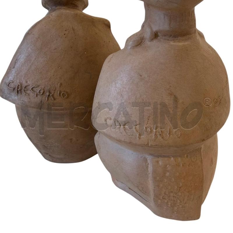 STATUETTE 2PZ TERRACOTTA LUI/LEIFIRMATA MICHELE GREGORIO  | Mercatino dell'Usato Molfetta 5