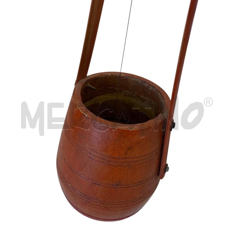 STRUMENTO MUSICALE 1 CORDA EKTARA VINTAGE IN LEGNO ROSSO | Mercatino dell'Usato Molfetta 2