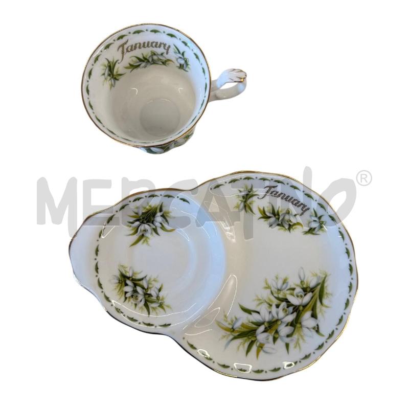TAZZA JANUARY ROYAL ALBERT CON VASSOIETTO  | Mercatino dell'Usato Molfetta 2