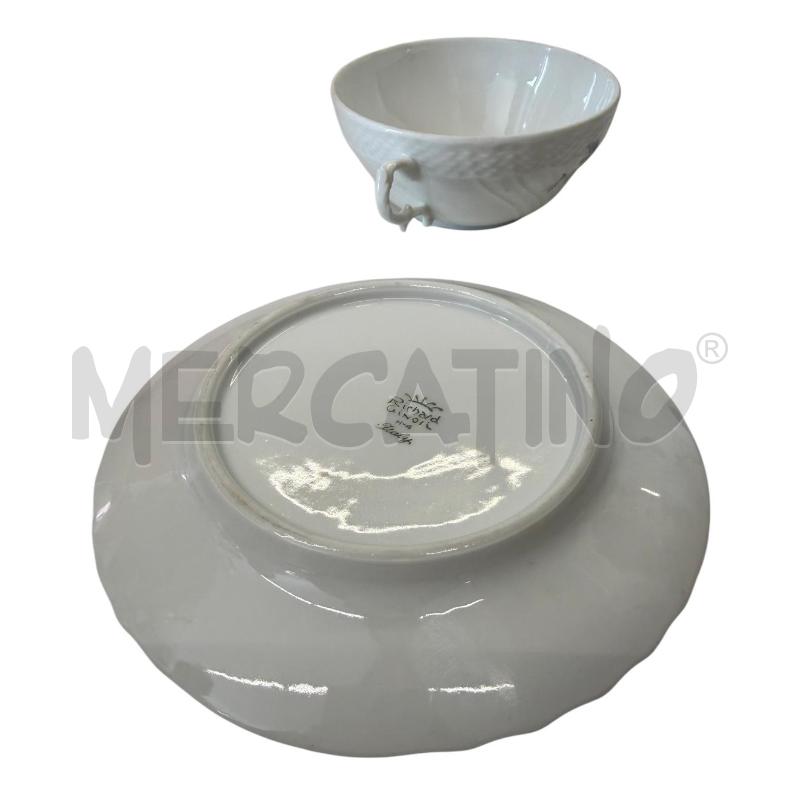 TAZZA RICHARD GINORI 2 MANICI CONSOMME' CON PIATTINO  | Mercatino dell'Usato Molfetta 3