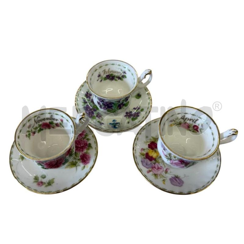 TAZZE PZ. 3+3PIATTINI ROYAL ALBERT | Mercatino dell'Usato Molfetta 2