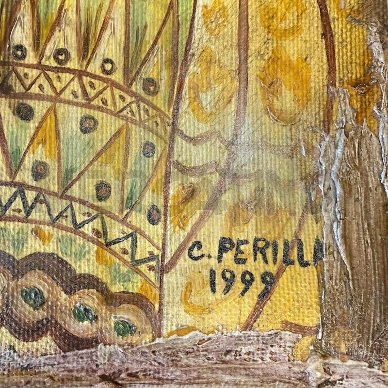 TELA DIPINTO C.PERILLA 1999 VOLTO PROFILO DAMA | Mercatino dell'Usato Molfetta 2