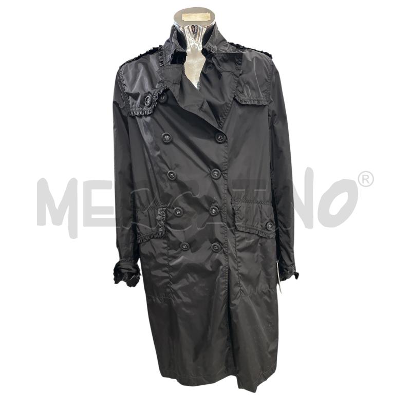 TRENCH DONNA BLUMATINE NERO PROFILO RICCIA | Mercatino dell'Usato Molfetta 1
