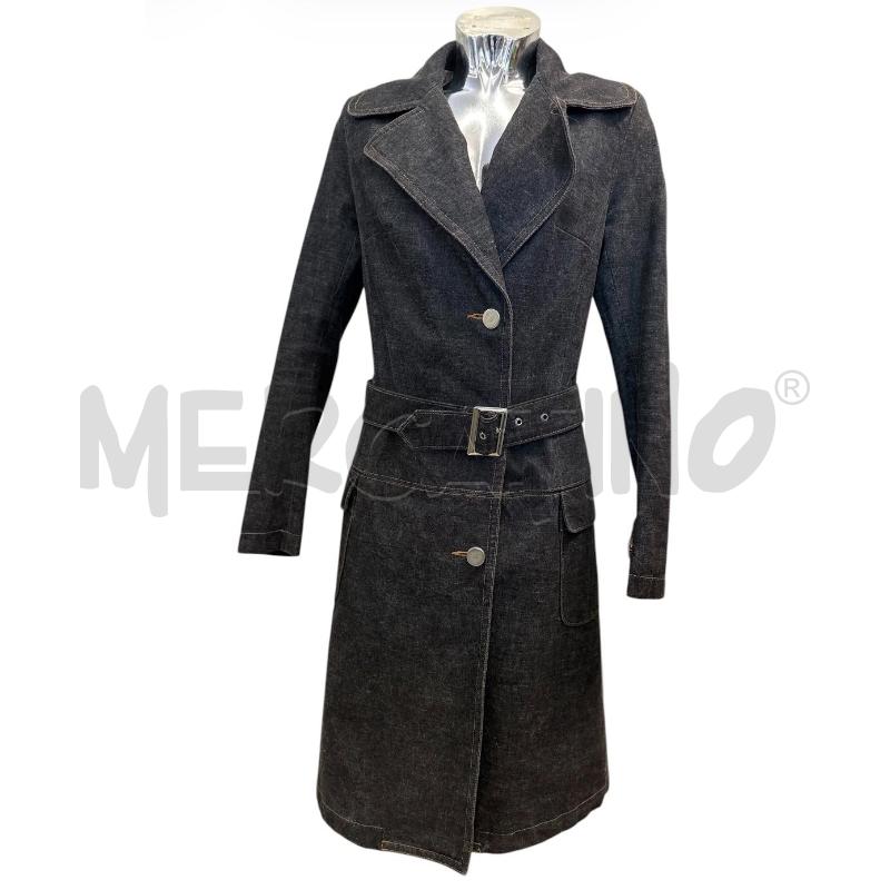 TRENCH DONNA DONDUP DENIM NERO | Mercatino dell'Usato Molfetta 1