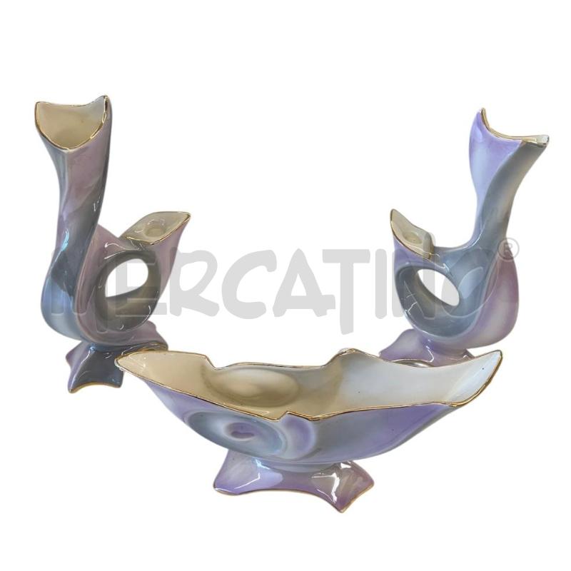 TRITTICO 2 CANDELIERI + 1 VASO FELCE SESTO FIORENTINO | Mercatino dell'Usato Molfetta 2
