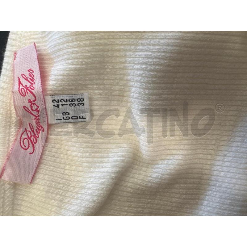 T SHIRT DONNA BLUGIRL ECRU SCRITTA DORATA | Mercatino dell'Usato Molfetta 3