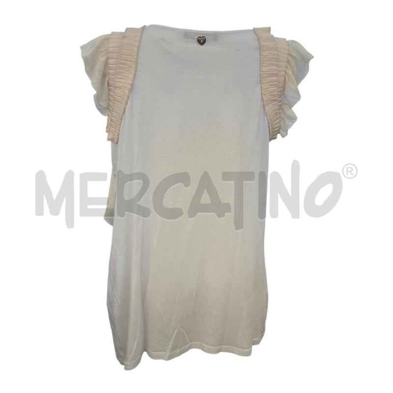 T SHIRT DONNA MY TWIN BIANCO PROFILO VOLANTS PANNA | Mercatino dell'Usato Molfetta 2