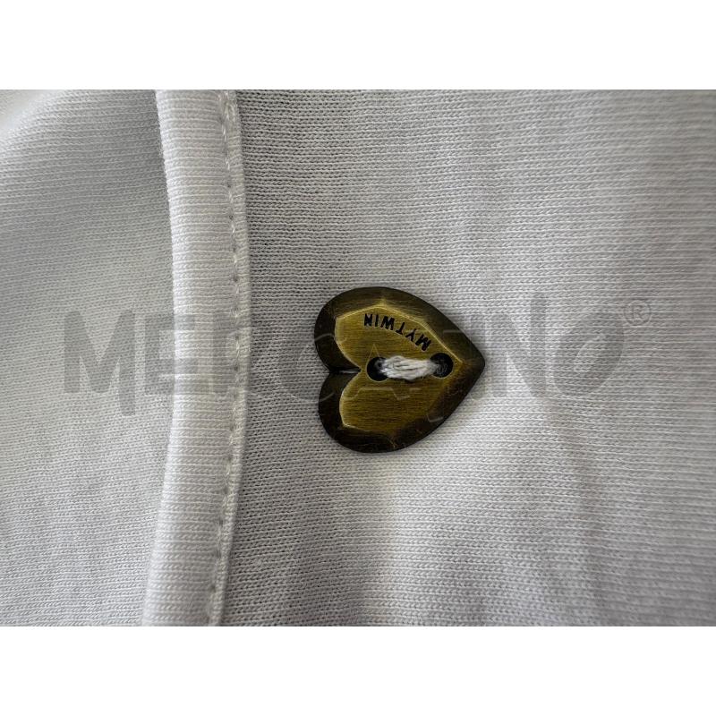 T SHIRT DONNA MY TWIN BIANCO PROFILO VOLANTS PANNA | Mercatino dell'Usato Molfetta 3