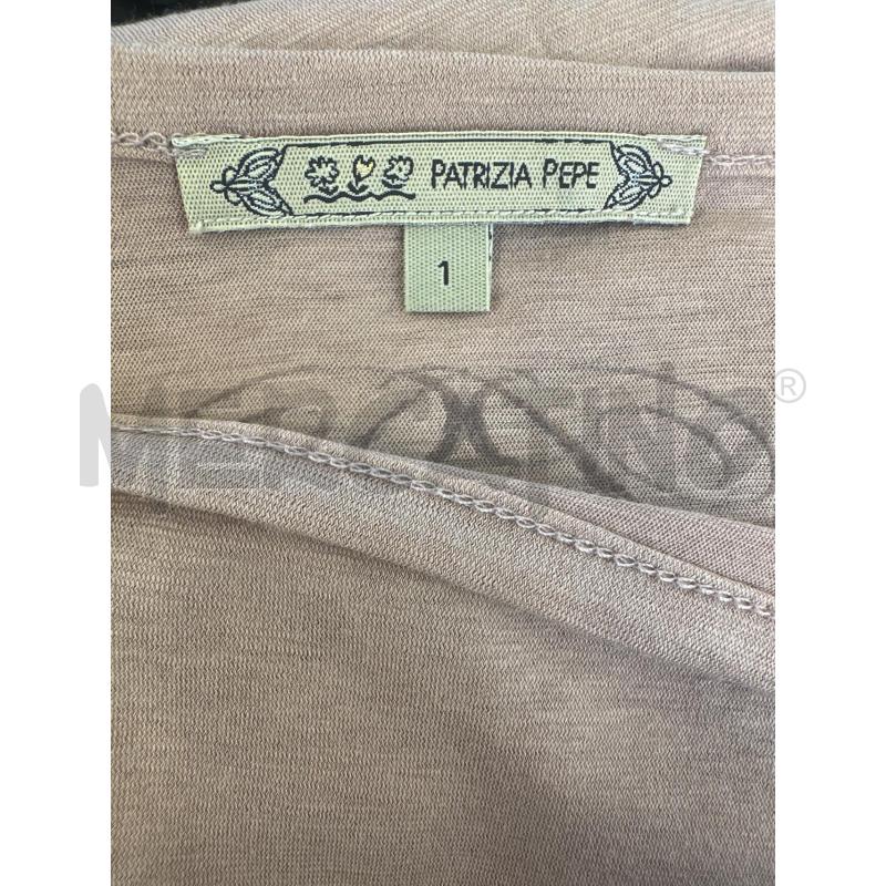 T SHIRT DONNA PATRIZIA PEPE BEIGE STAMPA | Mercatino dell'Usato Molfetta 3
