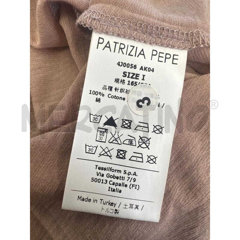 T SHIRT DONNA PATRIZIA PEPE BEIGE STAMPA | Mercatino dell'Usato Molfetta 4