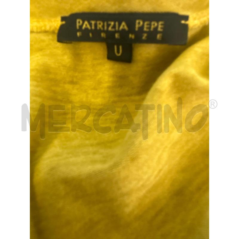 T SHIRT DONNA PATRIZIA PEPE SENAPE PALME | Mercatino dell'Usato Molfetta 4
