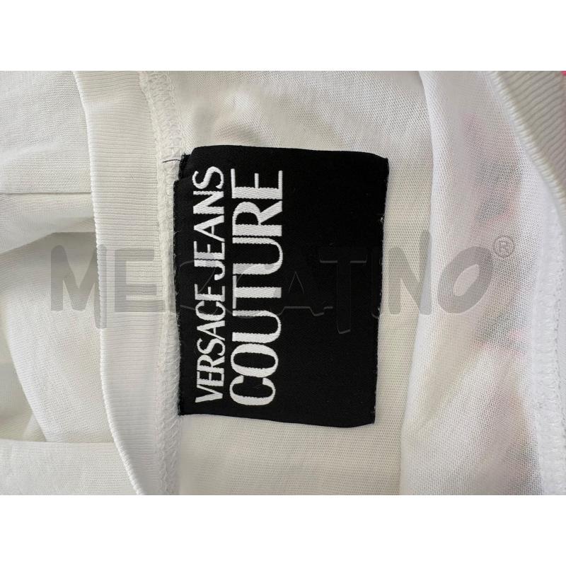 T SHIRT DONNA VERSACE COUTURE BIANCO SCRITTA | Mercatino dell'Usato Molfetta 3