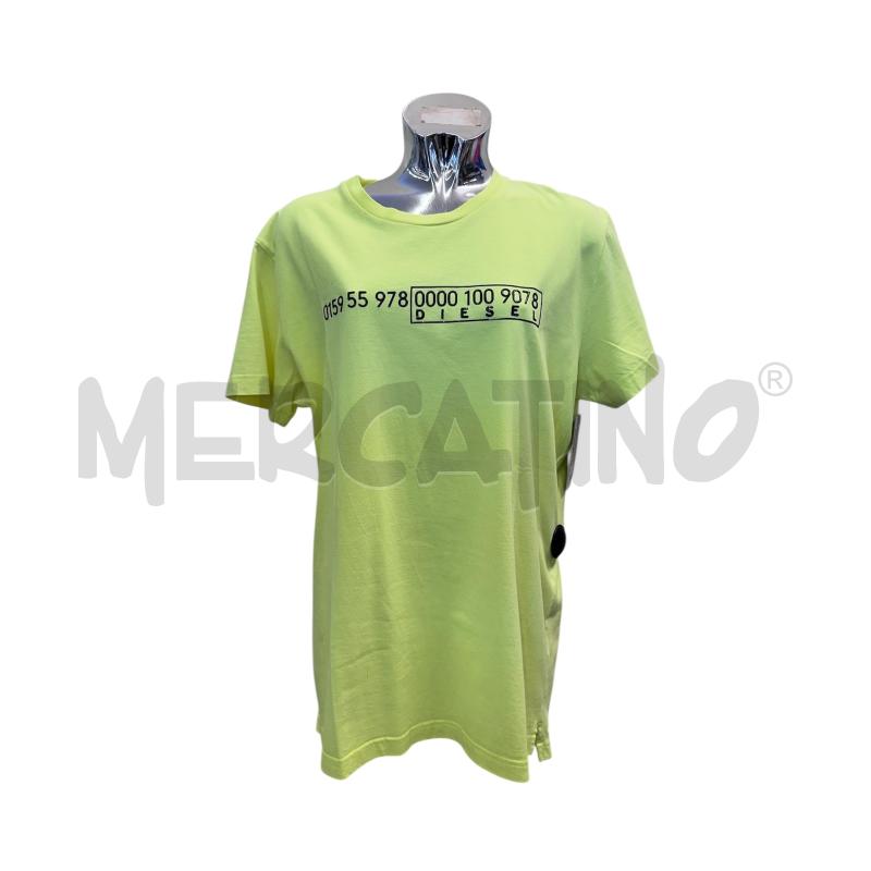T SHIRT UOMO DIESEL GIALLO FLUO | Mercatino dell'Usato Molfetta 1