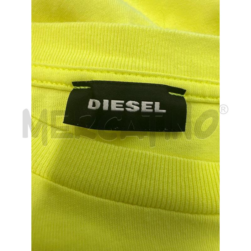 T SHIRT UOMO DIESEL GIALLO FLUO | Mercatino dell'Usato Molfetta 3