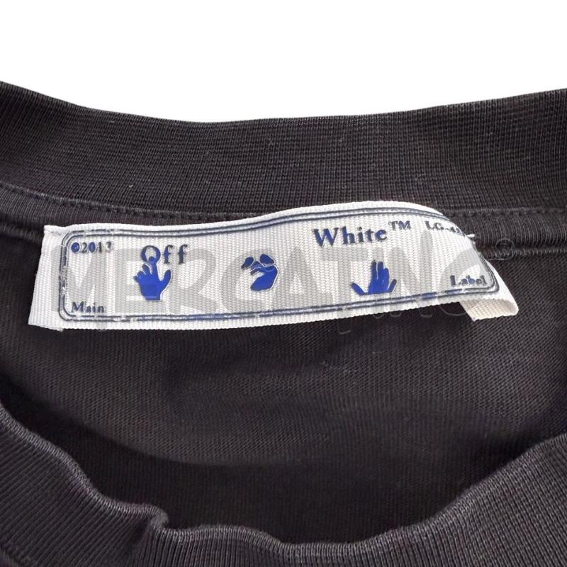 T SHIRT UOMO OFF WHITE NERO STAMPA ROSSA | Mercatino dell'Usato Molfetta 3