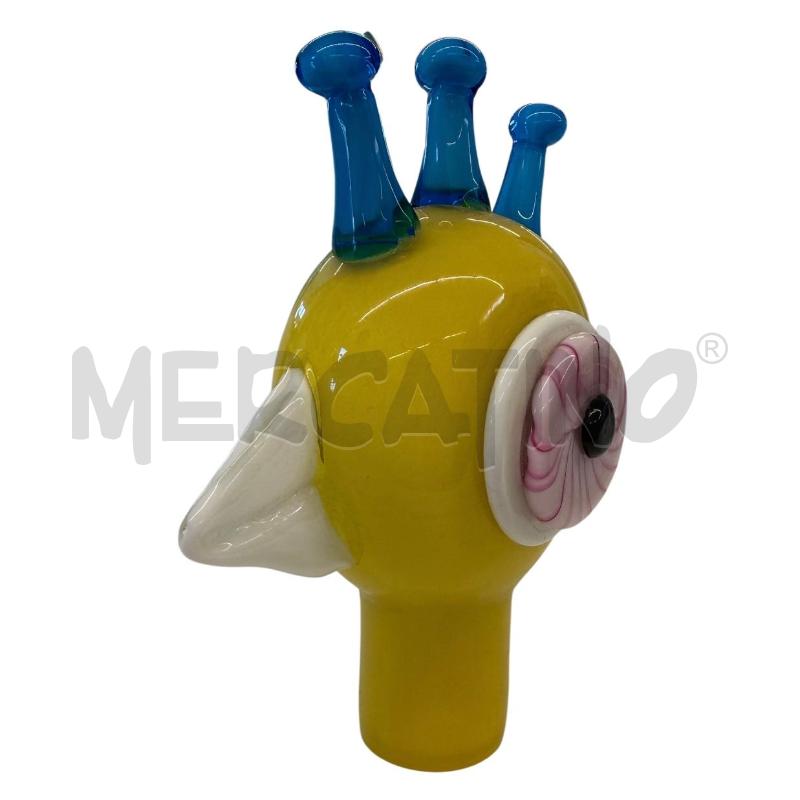 VASO PAPAGENO PEPPE LEONARDO VERDE TAPPO PAPPAGALLO GIALLO  | Mercatino dell'Usato Molfetta 5
