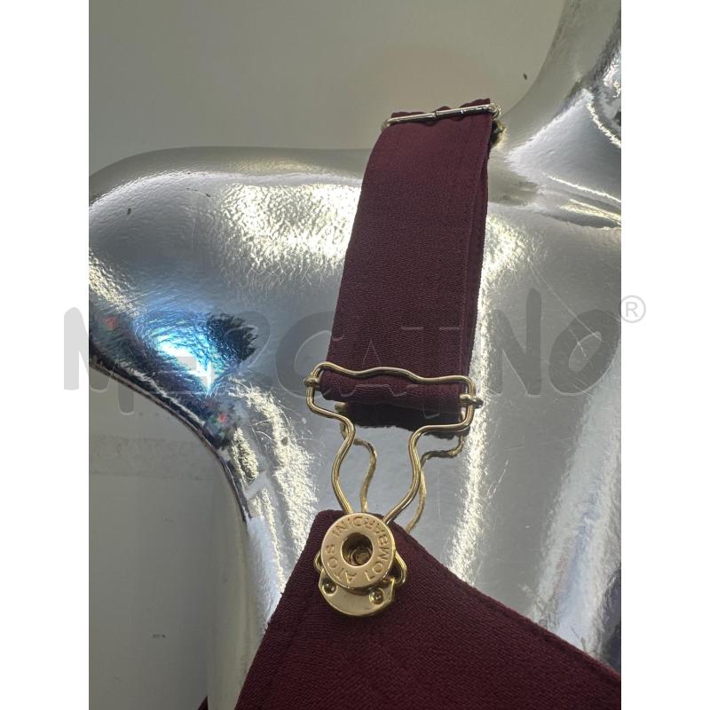 VESTITO DONNA ATOS LOMBARDINI BORDEAUX GONNA PLISSE | Mercatino dell'Usato Molfetta 2
