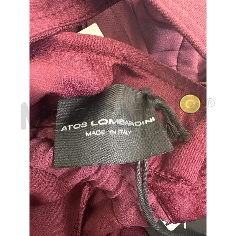 VESTITO DONNA ATOS LOMBARDINI BORDEAUX GONNA PLISSE | Mercatino dell'Usato Molfetta 4