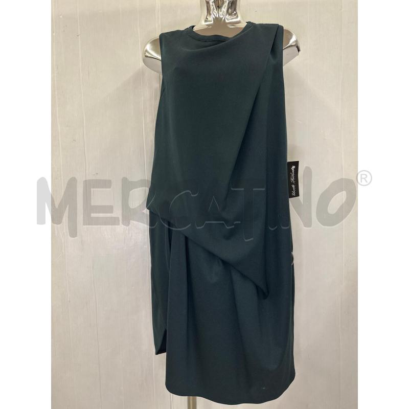 VESTITO DONNA CARVEN VERDONE DRAPPEGGIO LATERALE | Mercatino dell'Usato Molfetta 1