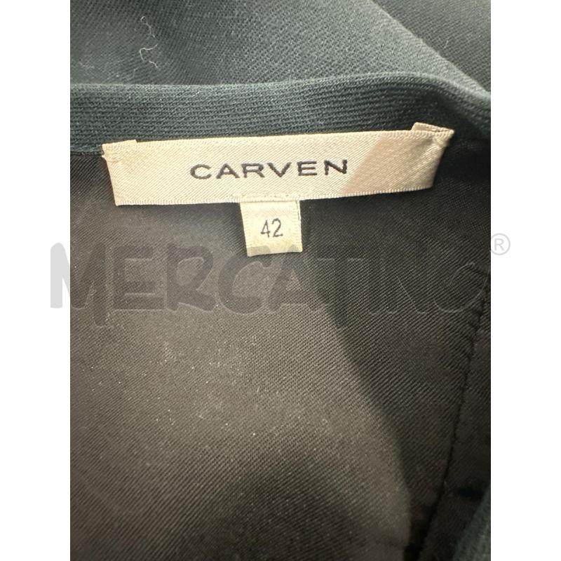 VESTITO DONNA CARVEN VERDONE DRAPPEGGIO LATERALE | Mercatino dell'Usato Molfetta 4