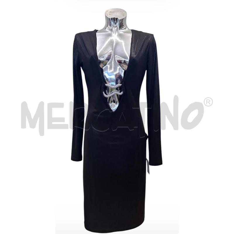 VESTITO DONNA CHIARA FERRAGNI NERO APPLICAZIONE STRASS | Mercatino dell'Usato Molfetta 1