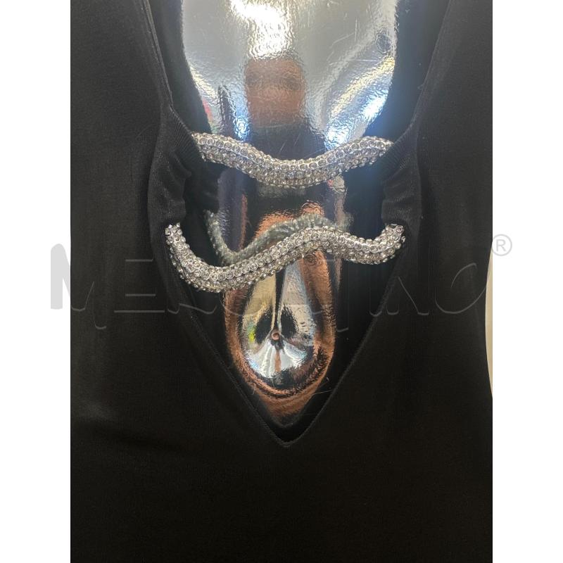 VESTITO DONNA CHIARA FERRAGNI NERO APPLICAZIONE STRASS | Mercatino dell'Usato Molfetta 2