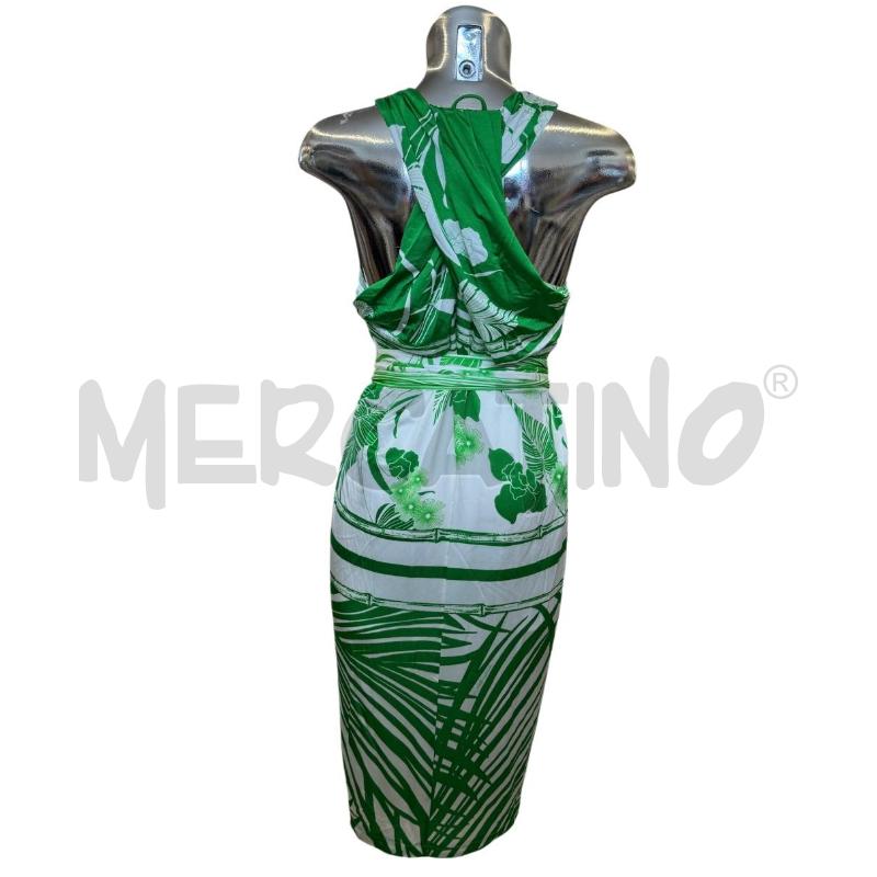 VESTITO DONNA CLASS ROBERTO CAVALLI BIANCO VERDE | Mercatino dell'Usato Molfetta 2