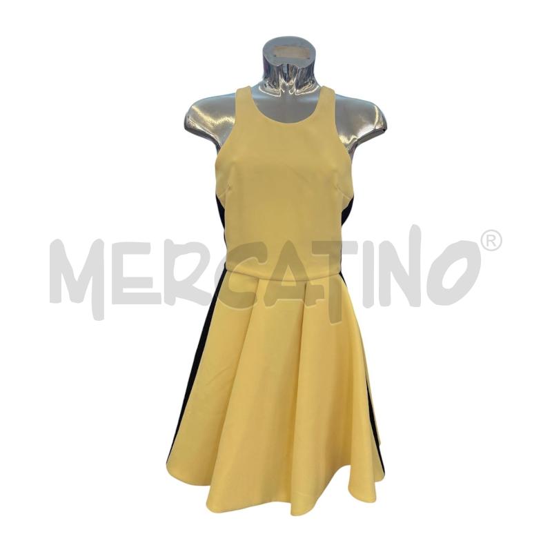 VESTITO DONNA ELIBETTA FRANCHI GIALLO FASCE NERO | Mercatino dell'Usato Molfetta 1