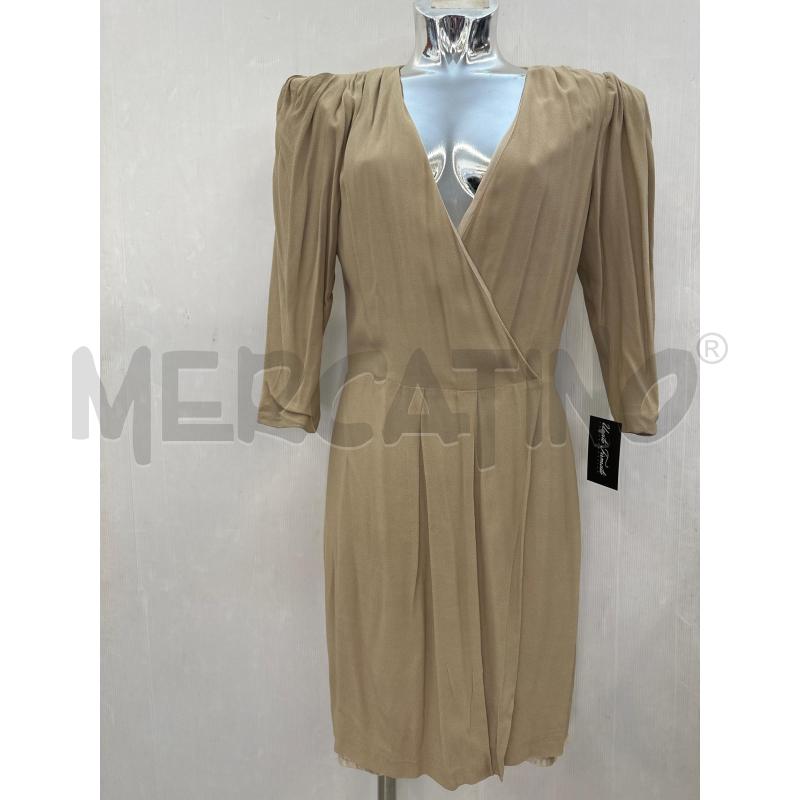 VESTITO DONNA ELISABETTA FRANCHI BEIGE | Mercatino dell'Usato Molfetta 1