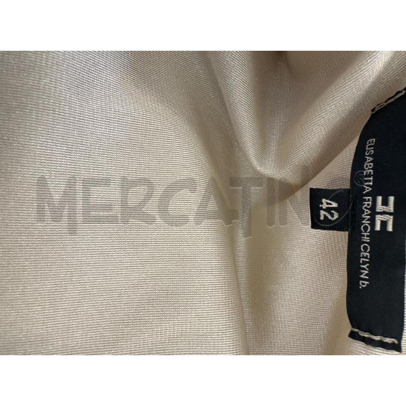 VESTITO DONNA ELISABETTA FRANCHI BEIGE | Mercatino dell'Usato Molfetta 4