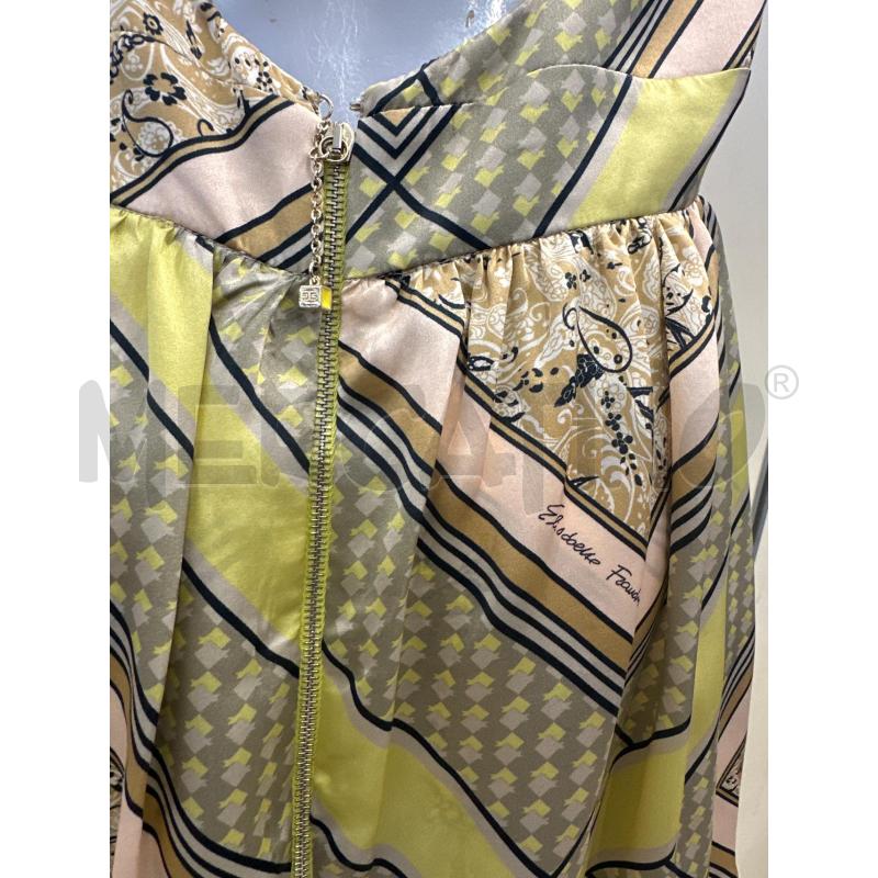 VESTITO DONNA ELISABETTA FRANCHI BEIGE GIALLO  | Mercatino dell'Usato Molfetta 4