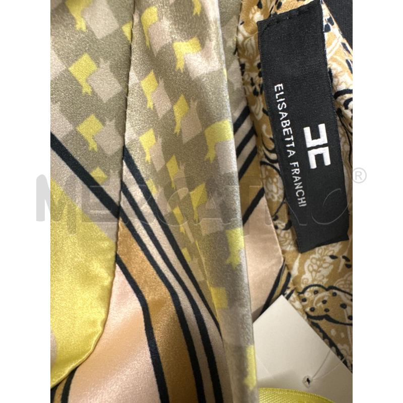 VESTITO DONNA ELISABETTA FRANCHI BEIGE GIALLO  | Mercatino dell'Usato Molfetta 5