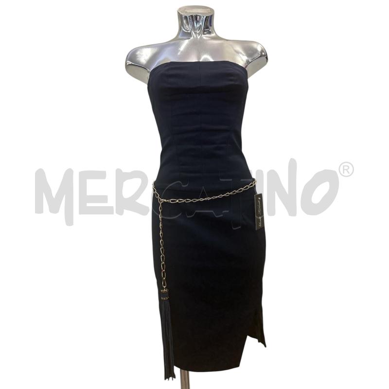 VESTITO DONNA ELISABETTA FRANCHI BLU A FASCIA CON CINTURA | Mercatino dell'Usato Molfetta 1