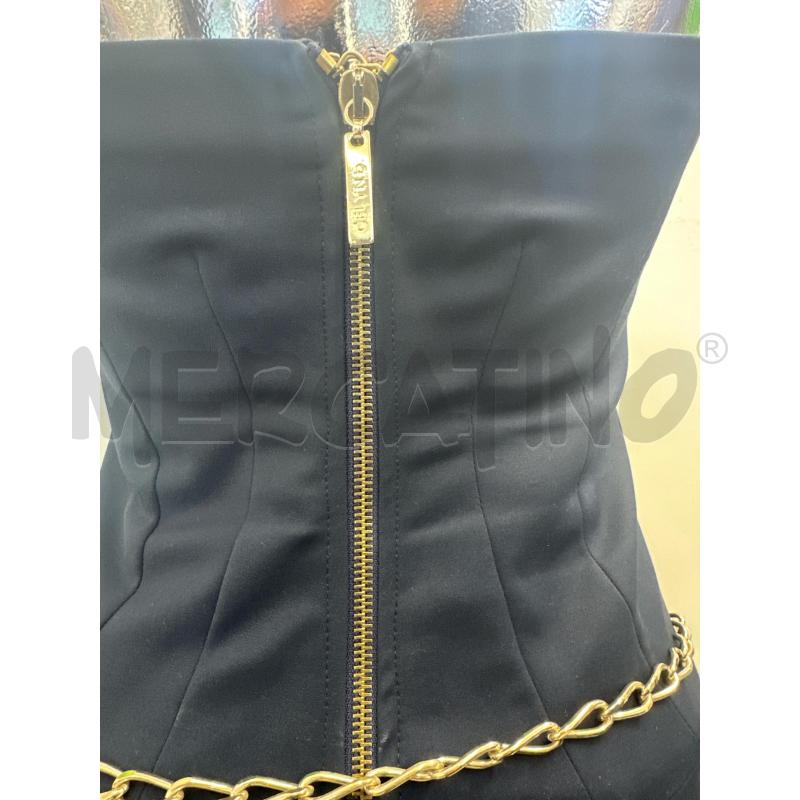 VESTITO DONNA ELISABETTA FRANCHI BLU A FASCIA CON CINTURA | Mercatino dell'Usato Molfetta 4