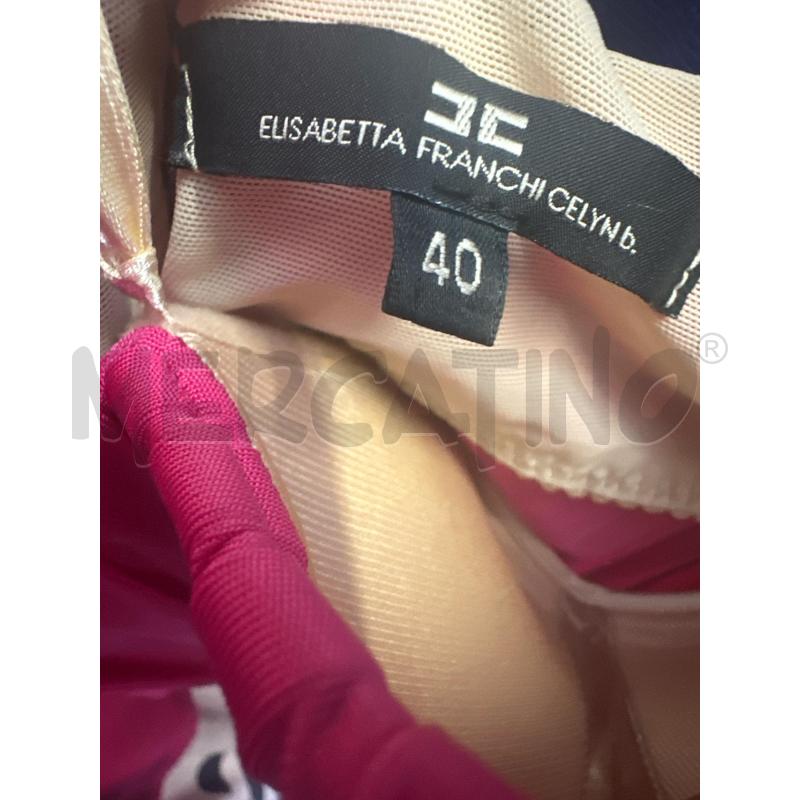 VESTITO DONNA ELISABETTA FRANCHI FUCSIA+CINTURA | Mercatino dell'Usato Molfetta 3