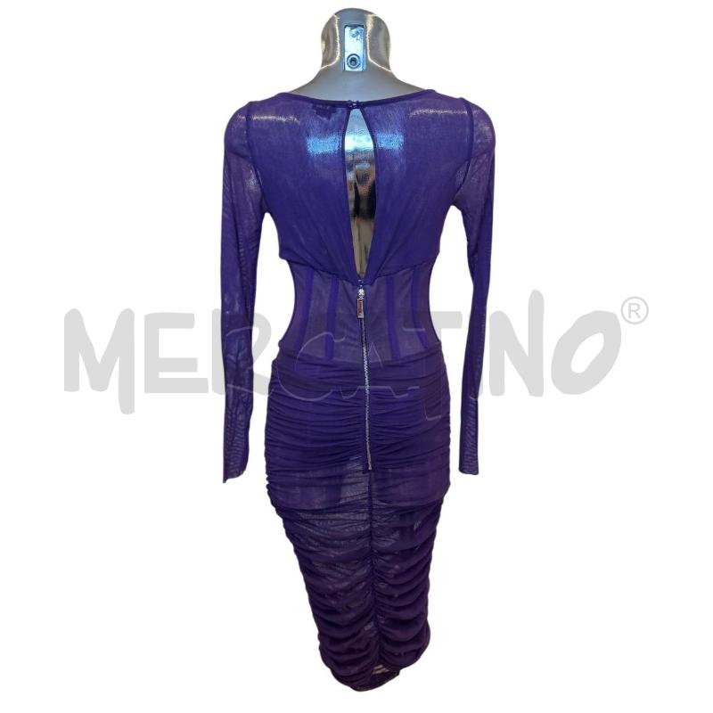 VESTITO DONNA ELISABETTA FRANCHI LILLA CORSETTO VELATO | Mercatino dell'Usato Molfetta 2
