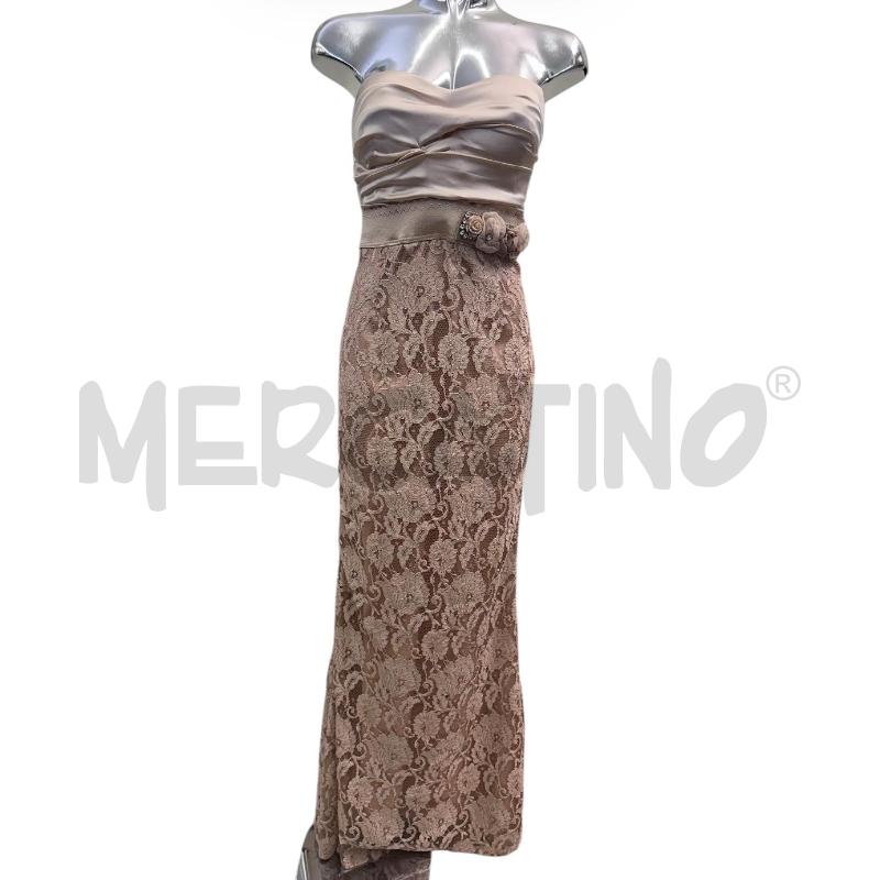 VESTITO DONNA ELISABETTA FRANCHI PIZZO BEIGE | Mercatino dell'Usato Molfetta 1