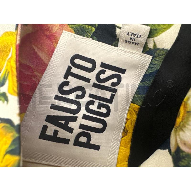VESTITO DONNA FAUSTO PUGLISI PANNA FLOREALE | Mercatino dell'Usato Molfetta 4
