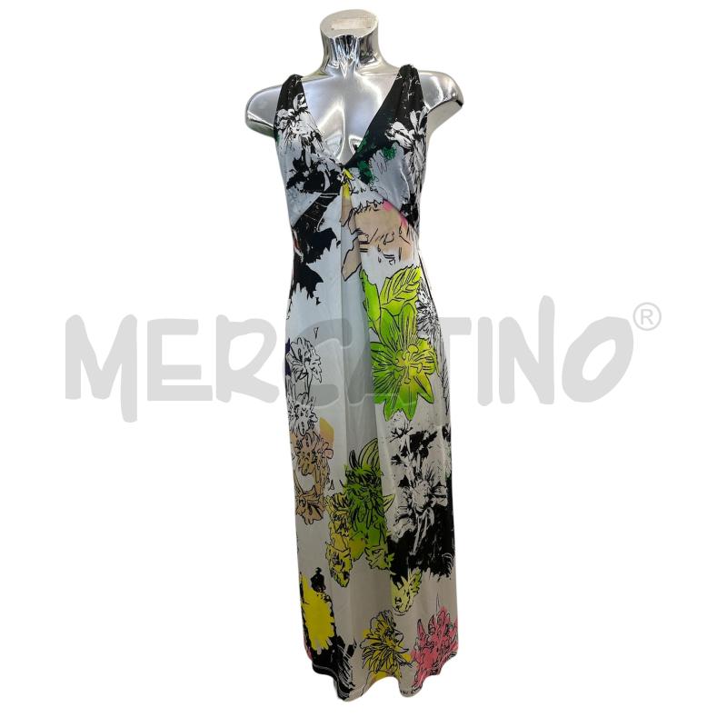 VESTITO DONNA ICEBERG GHIACCIO FANTASIA FIORI VERDE | Mercatino dell'Usato Molfetta 1