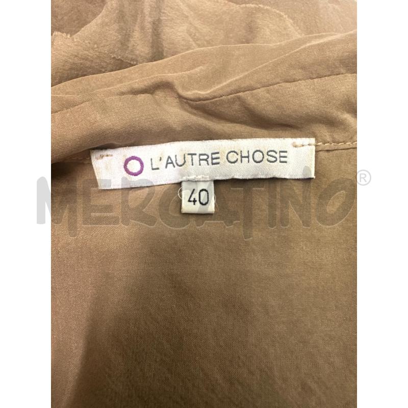 VESTITO DONNA L'AUTRE CHOSE 100% SETA BEIGE A BALZE  | Mercatino dell'Usato Molfetta 4