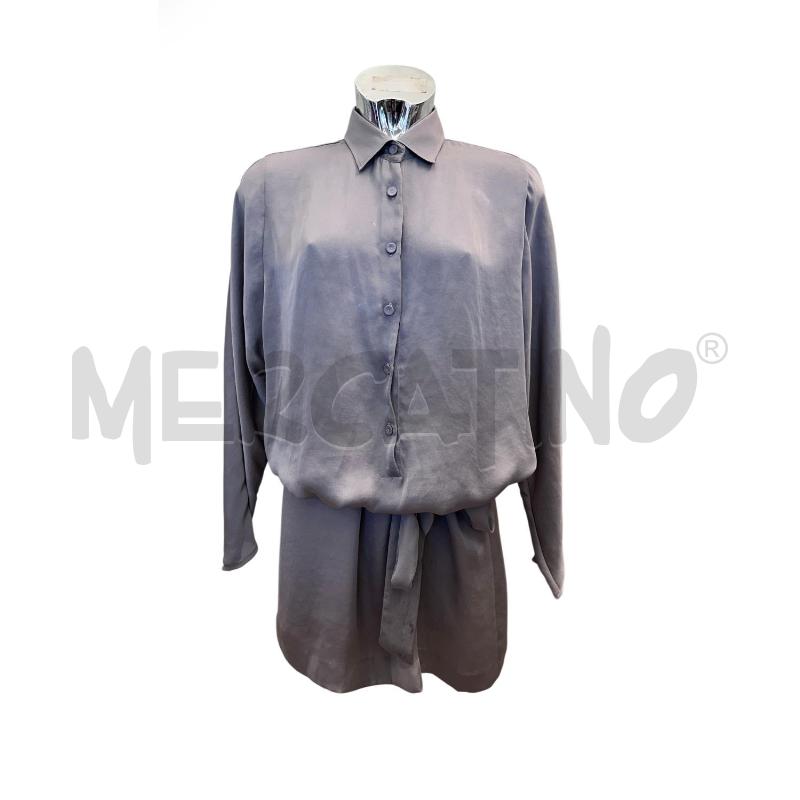 VESTITO DONNA MAURO GRIFONI GRIGIO BOTTONI CINTURA  | Mercatino dell'Usato Molfetta 1