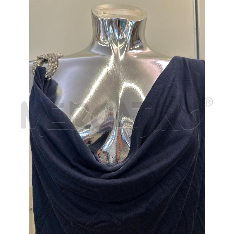 VESTITO DONNA PAROSH BLU BRETELLA NODO ARGENTATO  | Mercatino dell'Usato Molfetta 2