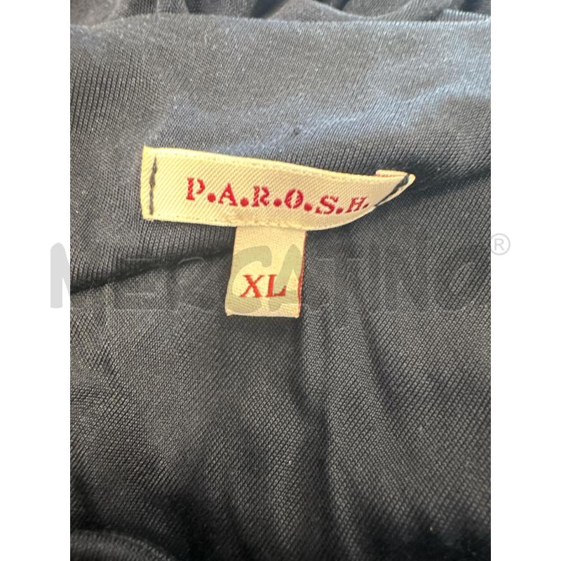 VESTITO DONNA PAROSH BLU BRETELLA NODO ARGENTATO  | Mercatino dell'Usato Molfetta 4