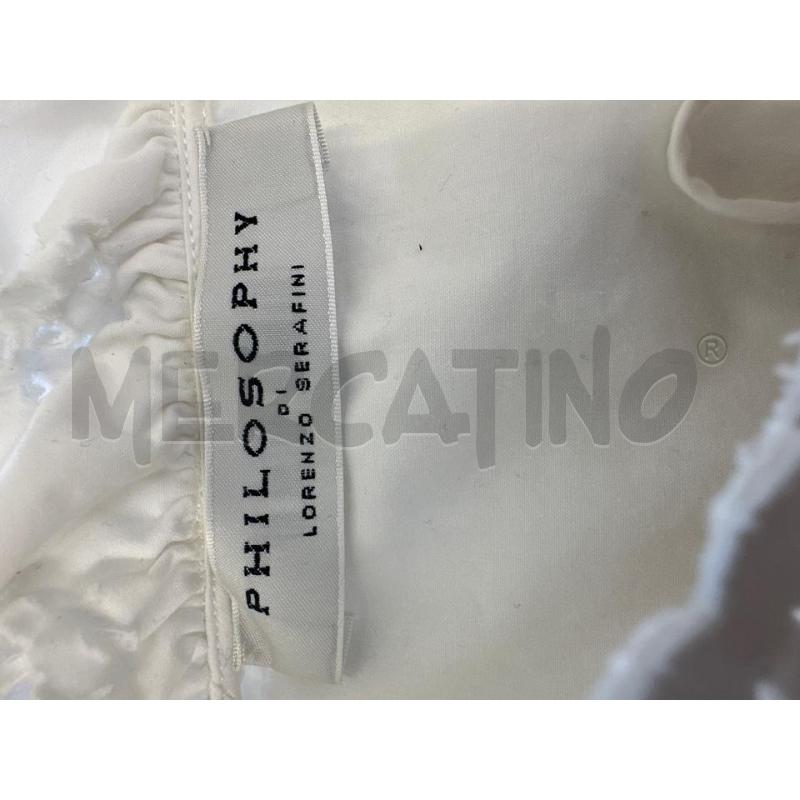 VESTITO DONNA PHILOSOPY LORENZO SERAFINI BIANCO E PIZZO SANGALLO | Mercatino dell'Usato Molfetta 4