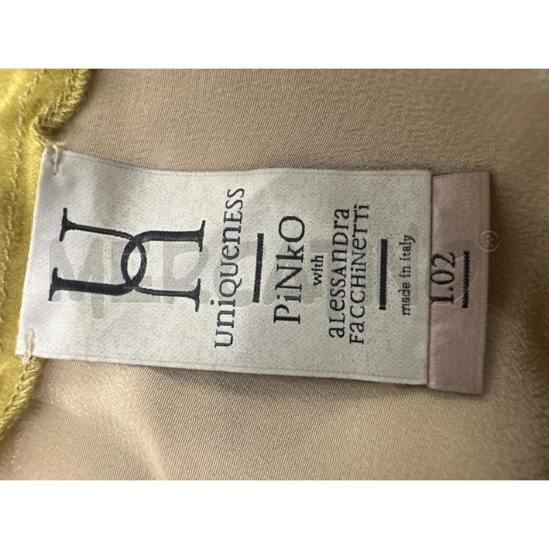 VESTITO DONNA PINKO SETA BEIGE NATURALE | Mercatino dell'Usato Molfetta 3