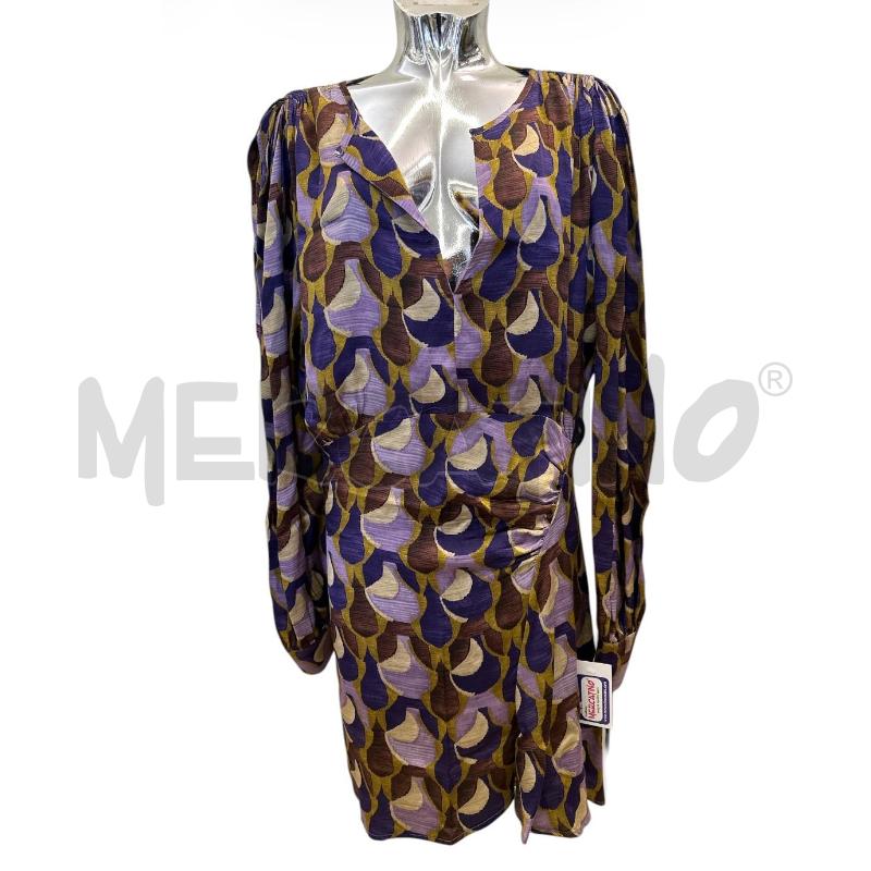 VESTITO DONNA SOUVENIR LILLA VIOLA MARRONE | Mercatino dell'Usato Molfetta 1