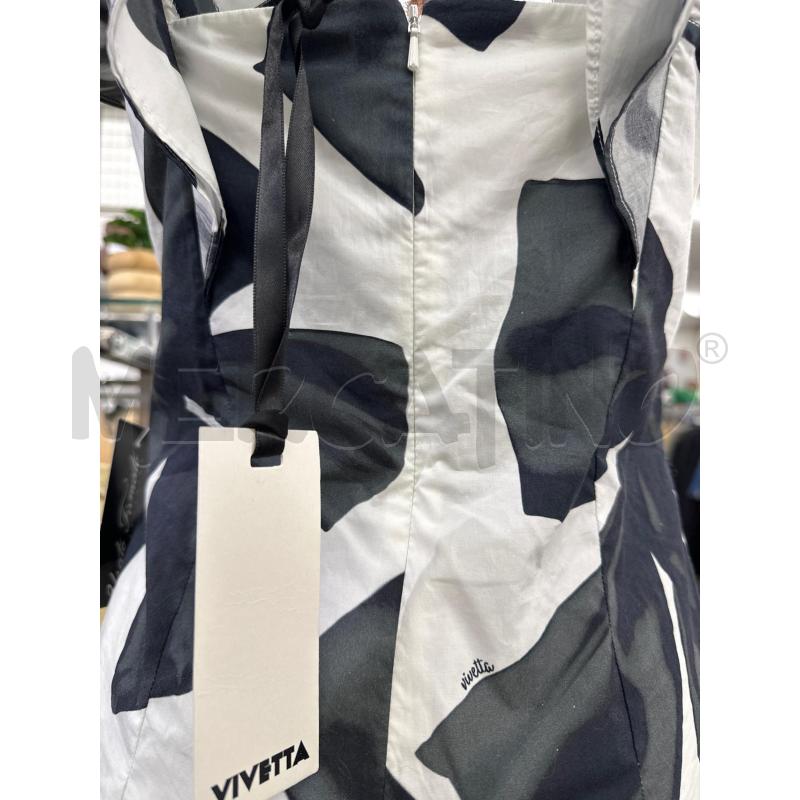 VESTITO DONNA VIVETTA BIANCO NERO | Mercatino dell'Usato Molfetta 3