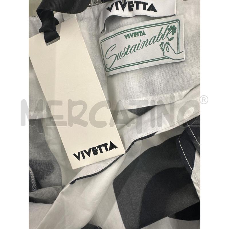 VESTITO DONNA VIVETTA BIANCO NERO | Mercatino dell'Usato Molfetta 4