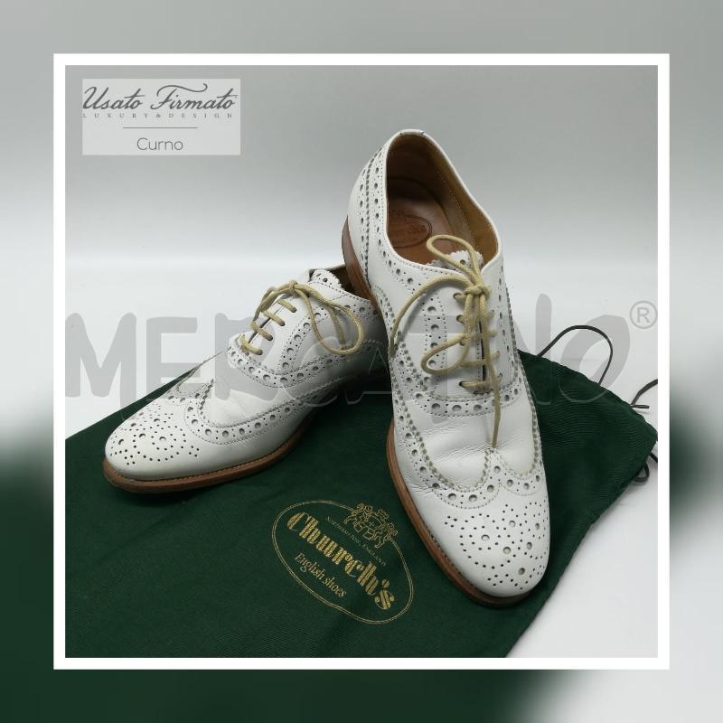 SCARPE STRINGATE CHURCH'S BIANCHE | Mercatino dell'Usato Curno