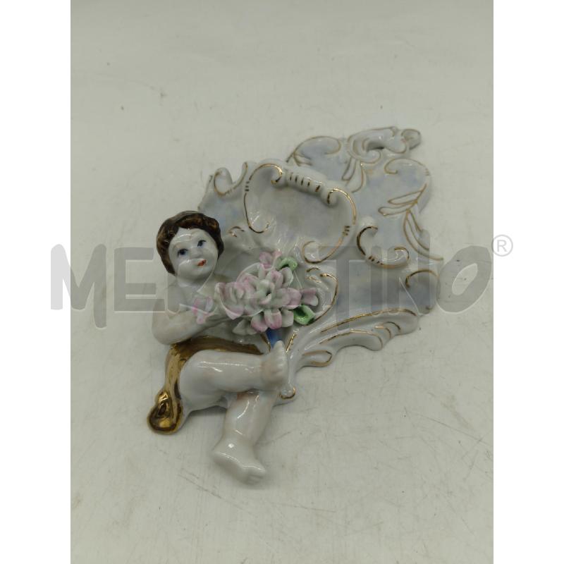 ACQUASANTIERA CON PUTTO FIORE CERAMICA | Mercatino dell'Usato Sandigliano 1